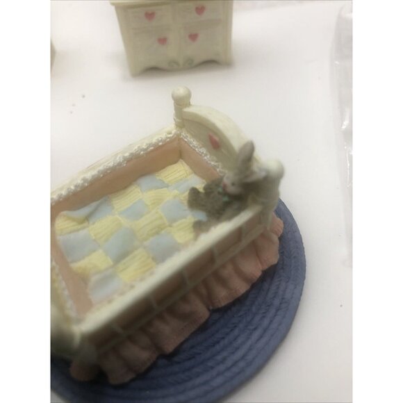 NIB Old Stock. 6 piece Avon Victorian Memories Miniature Nursery Vintage NOS - Picture 12 of 12